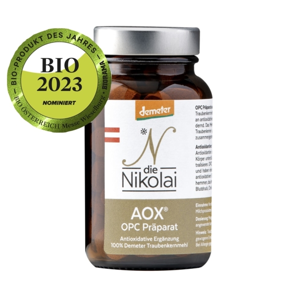 NEU:  AOX® – OPC Präparat, BIO (Ist zur Zeit nicht lieferbar)